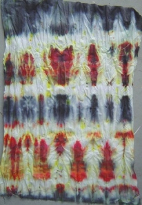 shibori-with two knots tied in it